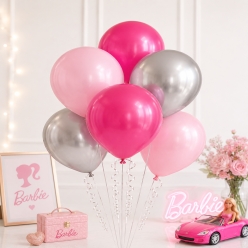 Silver, Pastel Pink, & Hot Pink 12